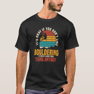 Boulderer Retro Vintage Bergkulisse T-Shirt