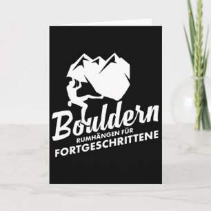 Boulderhängen Boulderer Klettern Bergsteigen Karte