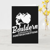 Boulderhängen Boulderer Klettern Bergsteigen Karte (Gelbe Blume)