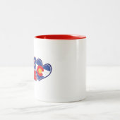 Boulderherz Zweifarbige Tasse (Mittel)