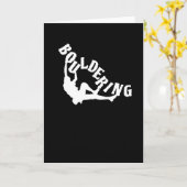 Bouldering Boulderer Climbing Karte (Gelbe Blume)