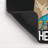 Bouldering Climber Boulderer Artificial Dinosaur C Mousepad (Ecke)