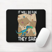 Bouldering Climber Boulderer Artificial Dinosaur C Mousepad (Mit Mouse)