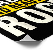 Bouldering Climber Boulderer Artificial Rock Climb Poster (Ecke)