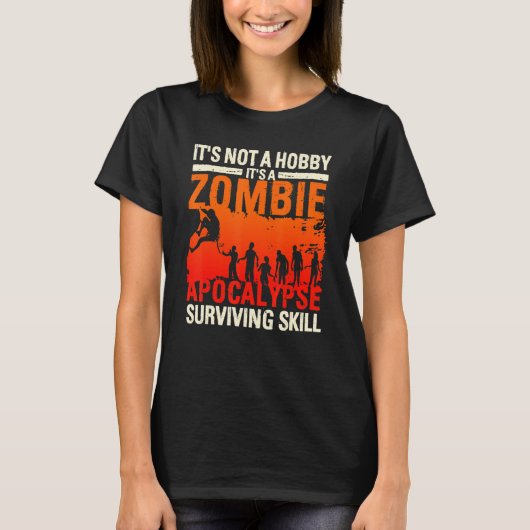 Bouldering Climber Boulderer Zombie Apocalypse Cli T-Shirt (Vorderseite)