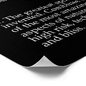 Bouldering-Definition Berg Fels Bergkletterer Poster (Ecke)