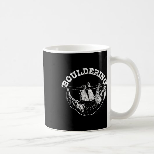 Bouldering Faultier Lustig Kletterer Boulderer  Kaffeetasse (Rechts)