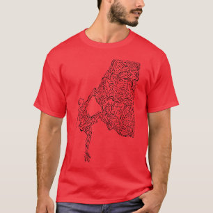 Bouldering-Felsenkletterer-Natursport-Zeichnung Kl T-Shirt