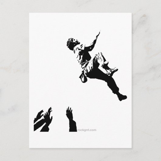 Bouldering Graphic Postkarte (Vorderseite)