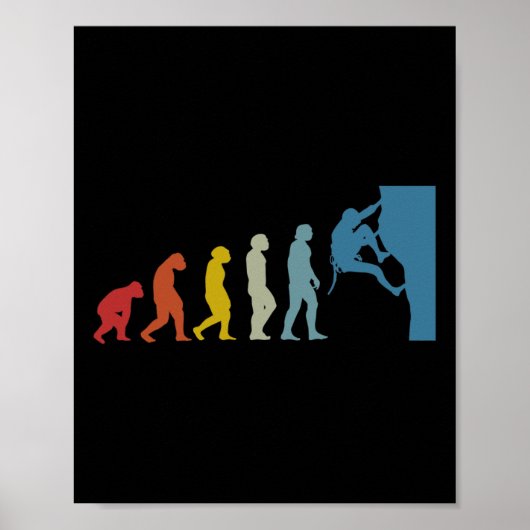Bouldering Kletterevolution Papa Poster (Vorne)