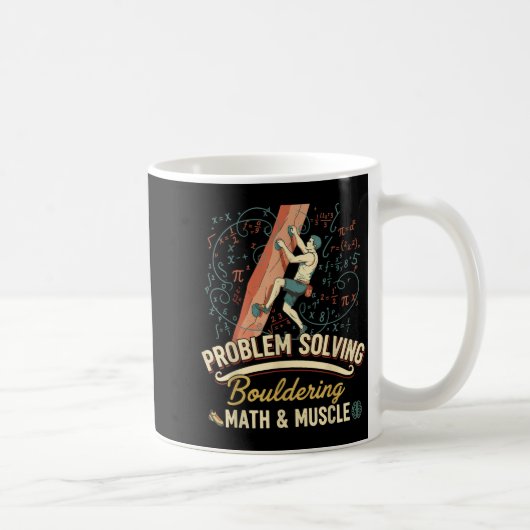 Bouldering-Mathematik & Muskel-Problemlösungs- Kaffeetasse (Rechts)