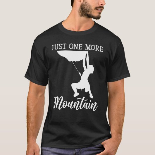 Bouldering Nur noch ein Bergwanderer T-Shirt (Vorderseite)