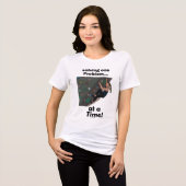 Bouldering-Problem-Löser Kletterparty Tri-Blend Shirt (Vorderseite voll)