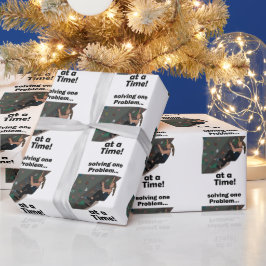 Bouldering-Problemlöser Kletterparty Geschenkpapier
