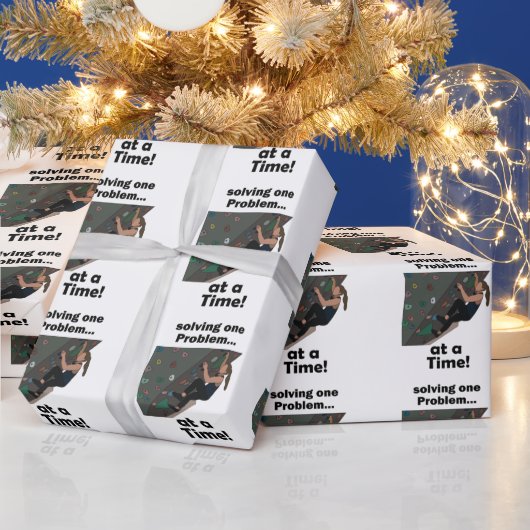 Bouldering-Problemlöser Kletterparty Geschenkpapier (Feiertage)