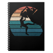 Bouldering Retro Mountain Rock Climbing Notizblock (Vorderseite)