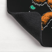 Bouldering Sasquatch Bergsteiger Bigfoot Fels Mousepad (Ecke)