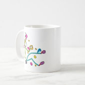 Bouldering Stickman Kaffeetasse (Vorderseite Links)