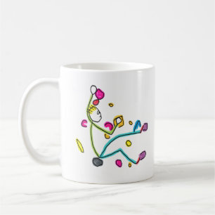 Bouldering Stickman Kaffeetasse