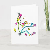 Bouldering Stickman Karte (Vorderseite)