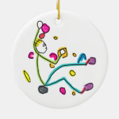 Bouldering Stickman Keramik Ornament (Hinten)