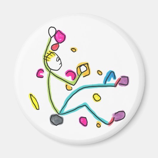 Bouldering Stickman Magnet (Vorne)
