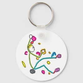 Bouldering Stickman Schlüsselanhänger