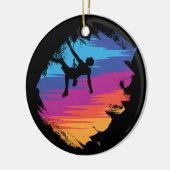 Bouldering - Störendes Retroklettern Keramik Ornament (Links)