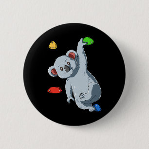 Bouldering- und Felsenkletter-Koala Button
