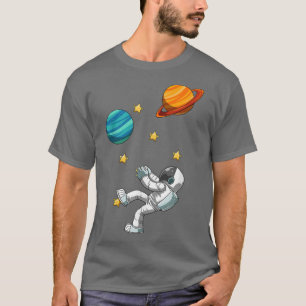 Bouldering und Rock Climbing Astronaut T - Shirt