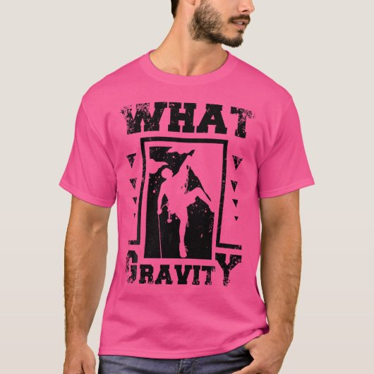 Bouldering und Rock Climbing mit Mountain und Whir T-Shirt (Vorderseite)