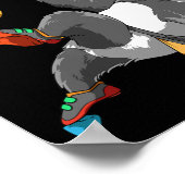 Bouldering- und Rock Climbing-Panda Poster (Ecke)