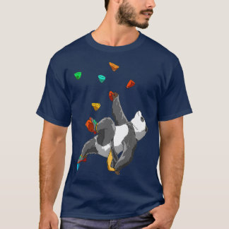 Bouldering und Rock Climbing Panda Premium T-Shirt
