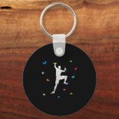 Bouldering Wall Climber Gift Idea Schlüsselanhänger (Vorderseite)