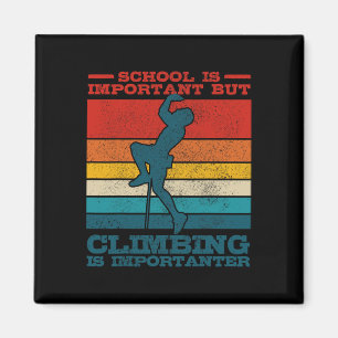Boulderklettern Vintage-Slogan Lustiger Kletterer Magnet