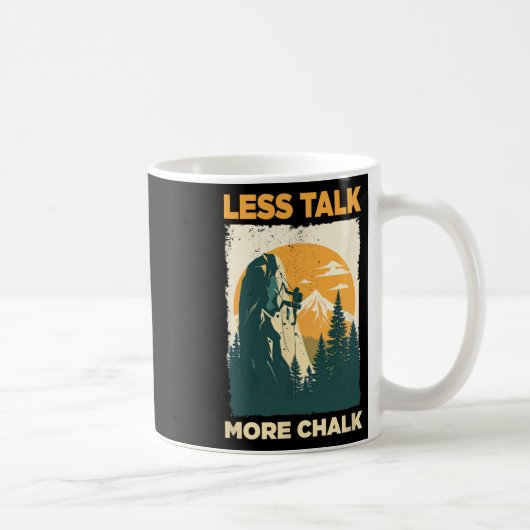 Bouldern Retro Bergsteigen Bergsteigen Boulderer Kaffeetasse (Rechts)