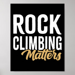 Boulderprobleme Vintage Kletterer  Poster