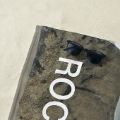 Boulders Beach Cust. Funny Text Beach Handtuch (Beispiel)