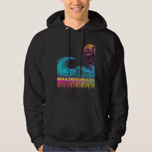 Boulders Beach Retro 80er Style Vintag Vaporwave Hoodie
