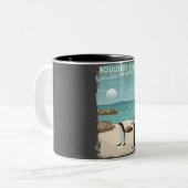 Boulders Beach South Africa Pinguin Beach Poster A Zweifarbige Tasse (Vorderseite Links)