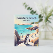 Boulders Beach Südafrika Postkarte (Stehend Vorderseite)