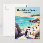 Boulders Beach Südafrika Postkarte (Vorne/Hinten)