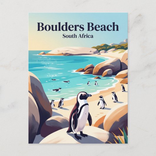 Boulders Beach Südafrika Postkarte (Vorderseite)