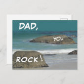 Boulders Beach - VATER You ROCK - Postkarte (Vorne/Hinten)