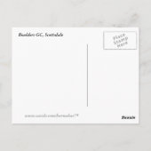 Boulders Postkarte (Rückseite)