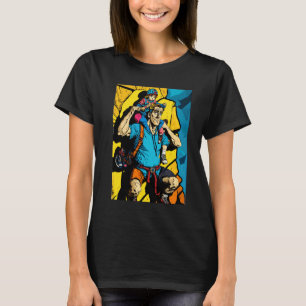 Boulderwand-Kletter-Enthusiasten Retro Indoor T-Shirt