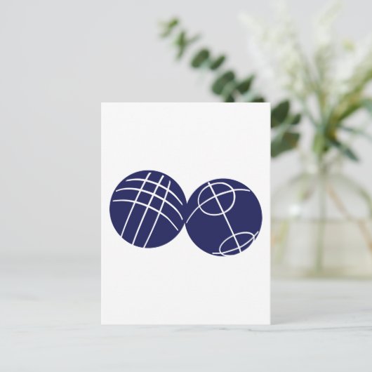 Boule-Boule-Boule Postkarte (Stehend Vorderseite)