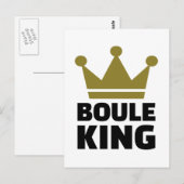 Boule King Champion Postkarte (Vorne/Hinten)