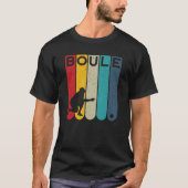 Boule-Player-Retro-Design - Boccia Boules T-Shirt (Vorderseite)
