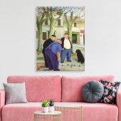 Boules Players Leinwanddruck (Insitu (Wohnzimmer))